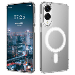 Θήκη για Samsung Galaxy S25 Edge, Fusion Hybrid, για MagSafe, διαφανής