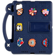 Παιδική θήκη για Apple iPad Air 11" 6 gen. 2024, Cute Patterns, με βάση, σκούρο μπλε