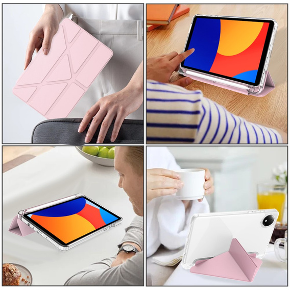 Θήκη για Xiaomi Redmi Pad SE 8.7", Origami, ροζ rose gold
