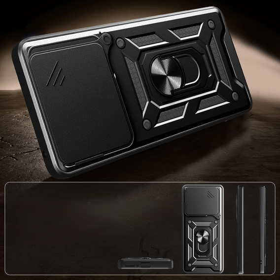 Θήκη για Honor 400 Lite, CamShield Slide, μαύρη