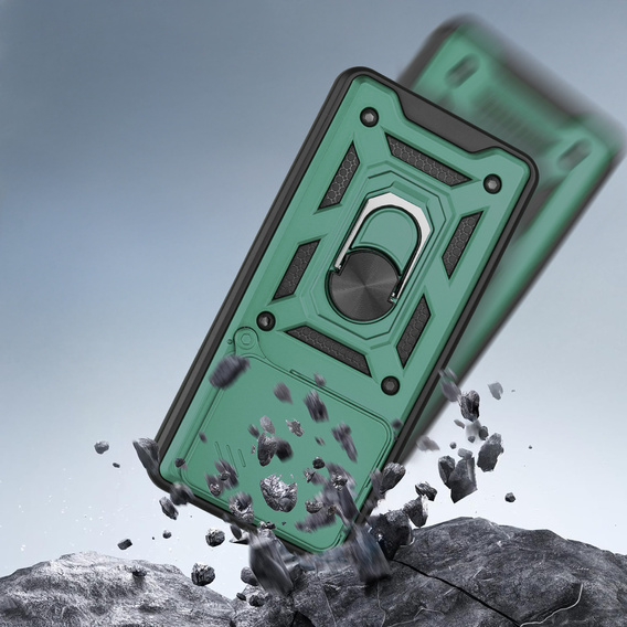 Θήκη για Motorola Edge 60 / 60 Fusion, CamShield Slide, πράσινη