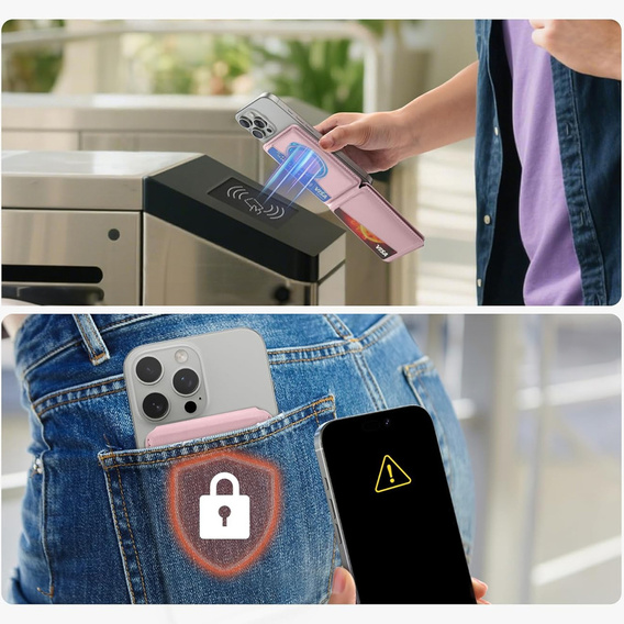 Μαγνητικό πορτοφόλι με βάση στήριξης και λειτουργία NFC SURITCH για iPhone 16 Pro