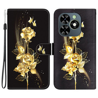 Θήκη με πτερύγιο για Infinix Hot 40i, Wallet, Butterfly rose