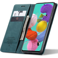 θήκη CASEME για Samsung Galaxy A51, Leather Wallet Case, πράσινη