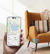 Μαγνητικό πορτοφόλι με τοποθεσία, NFC και βάση για iPhone 16 Pro