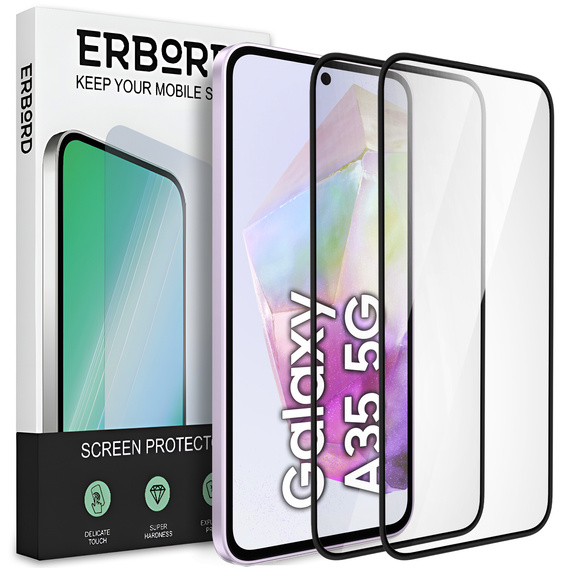 2x Κεραμικό υβριδικό γυαλί ERBORD για Samsung Galaxy A35 5G