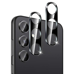 2x ERBORD μετριασμένο γυαλί για την κάμερα για να Samsung Galaxy S24+ Plus, μαύρη