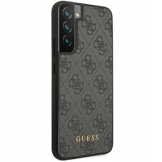 GUESS Θήκη για Samsung Galaxy S23, 4G Metal Gold Logo, γκρι