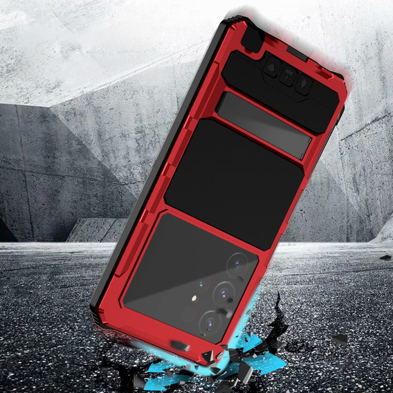 Θωρακισμένη θήκη για Samsung Galaxy S25 Ultra, R-JUST, κόκκινη