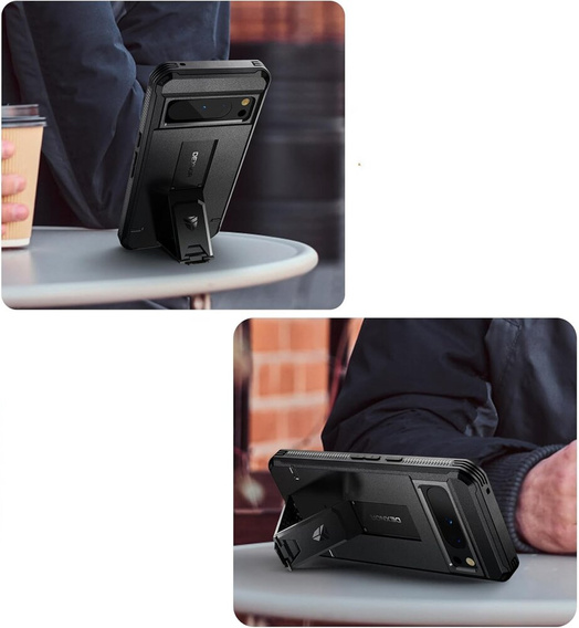 Θωρακισμένη θήκη για Google Pixel 8 Pro, Dexnor Full Body (Two Frames), μαύρη