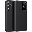 Αναδιπλούμενη θήκη για Samsung Galaxy S24+ Plus, Smart View Wallet, μαύρη