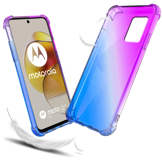 θήκη για το Motorola Moto G73 5G, Gradient Dropproof, Μωβ / μπλε