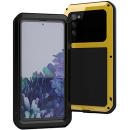 Love Mei Θήκη για Samsung Galaxy S20 FE 4G/5G, armored with glass, κίτρινη