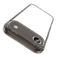 Θήκη σιλικόνης για iPhone Air, με σκληρή πλάτη, μαύρο καπνιστό χρώμα