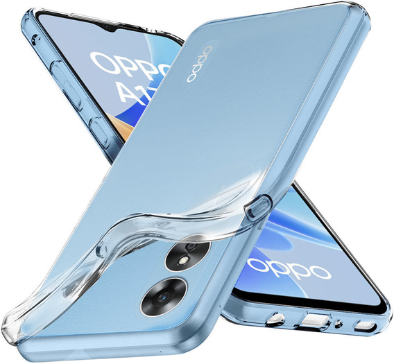 Λεπτή θήκη για Oppo A17, Slim, διαφανής