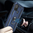 θωρακισμένη θήκη για Motorola Moto G10/G30, Nox Case Ring, μπλε