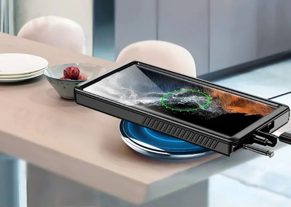 Αδιάβροχη θήκη IP68 για το Samsung Galaxy S25+ Plus, μαύρη