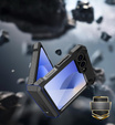 Θωρακισμένη θήκη για Samsung Galaxy Z Flip7 FE / Z Flip6, Dexnor Clip Holder, μαύρη