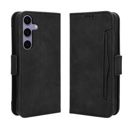 Θήκη με πτερύγιο για Samsung Galaxy S25 FE, Card Slot, μαύρη