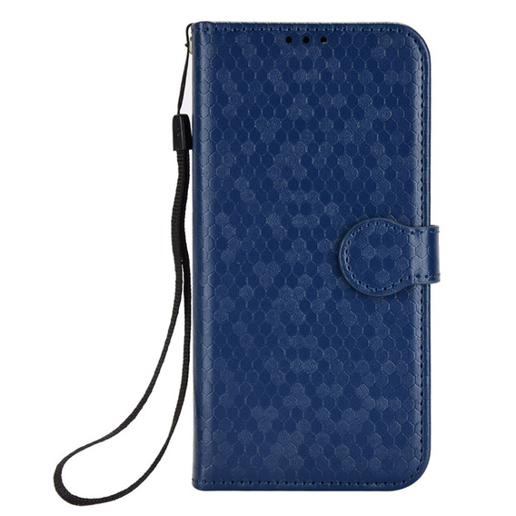θήκη πτερύγιο για Motorola Moto G86 Power 5G, Wallet Rhombus, μπλε