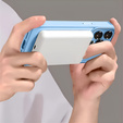 Θήκη για iPhone 16, για MagSafe, ERBORD Μatt Case, μπλε + Γυαλί οθόνης