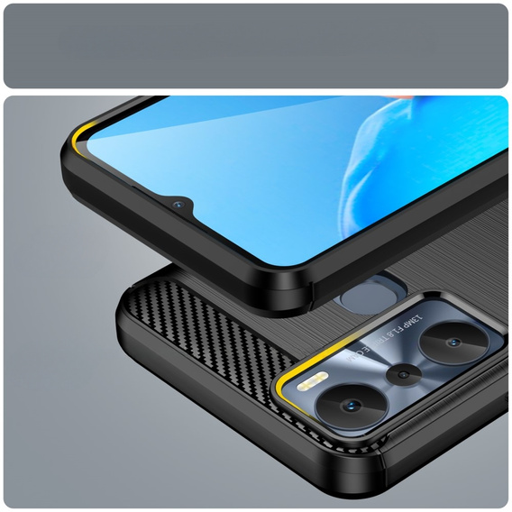 Θήκη για Infinix Hot 20i, Carbon, μαύρη