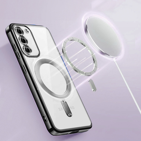 Θήκη για Samsung Galaxy S23 Plus, Electro MagSafe, μαύρη + Γυαλί για την οθόνη