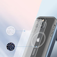 Θήκη για iPhone 16 Pro, Shockproof Hybrid, με μεμβράνη οθόνης, για MagSafe, γκρι