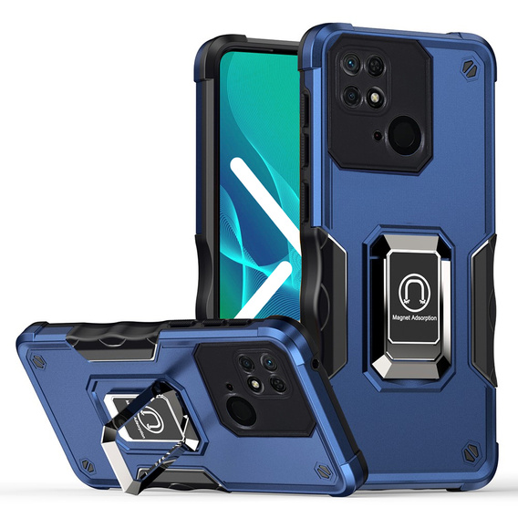 Θήκη για Xiaomi Redmi 10C, Dual-Layer Armor, σκούρο μπλε