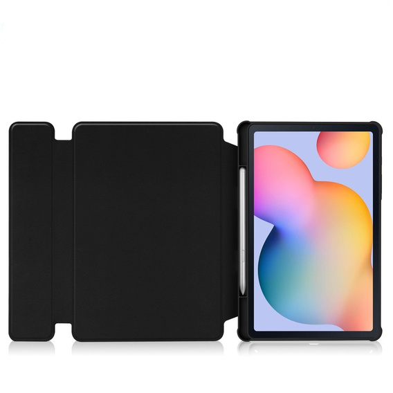 Θήκη πληκτρολογίου για Samsung Galaxy Tab S6 Lite 2024 / 2022 / 2020, Rotary 360° Leather, μαύρη