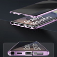 Θήκη για Samsung Galaxy S25 Ultra, Privacy Dual Glass, μωβ