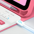 Θήκη + πληκτρολόγιο iPad 10.9 2022 10 Gen, Pen Slot, ροζ rose gold