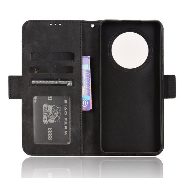 Θήκη με πτερύγιο για Oppo Reno 12FS / 12F, Card Slot, μαύρη