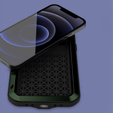 Love Mei Θήκη για iPhone 12 Mini, armored with glass, πράσινη