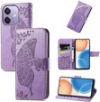 Θήκη με πτερύγιο για Oppo A40 / Oppo A40m, Butterfly, μωβ