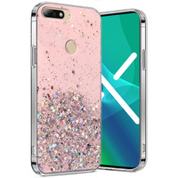 Θήκη για Huawei Y7 2018/Enjoy 8, Glittery, ροζ