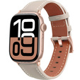 Δερμάτινο λουράκι για Apple Watch 1/2/3/4/5/6/7/8/SE/Ultra 42/44/45/49mm, ροζ