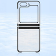 Θήκη για Samsung Galaxy Z Flip7 FE / Z Flip6, PC Case, διαφανής / μαύρη