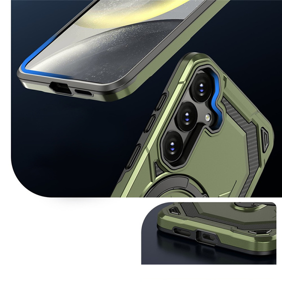 Μαγνητική θήκη με βάση για Samsung Galaxy A57 5G, πράσινη