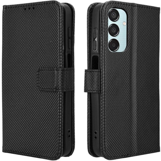 Θήκη με πτερύγιο για Samsung Galaxy M15 5G, Wallet Smart Magnet, μαύρη