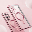 Θήκη για Samsung Galaxy S25 Ultra, Electro MagSafe, ροζ rose gold + Γυαλί για την οθόνη