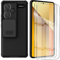 Θήκη για Xiaomi Redmi Note 13 Pro+, θωρακισμένη Nillkin, CamShield Pro, μαύρη