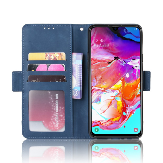 Θήκη με πτερύγιο για Samsung Galaxy A20s, Card Slot, σκούρο μπλε