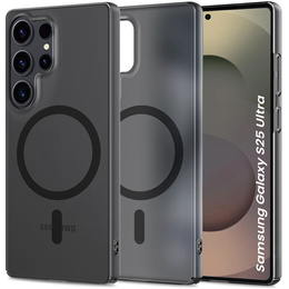 Θήκη για Samsung Galaxy S25 Ultra, GKK Leather, μαύρη