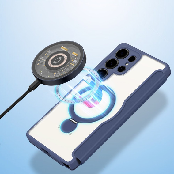 Dux Ducis Θήκη για Samsung Galaxy S25 Ultra, Skin X Pro, MagSafe, σκούρο μπλε