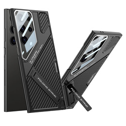Θήκη για Samsung Galaxy S25 Ultra, GKK Leather, μαύρη