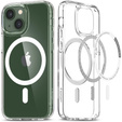 Θήκη MagSafe Spigen για iPhone 13 Mini, Ultra Hybrid, λευκή + Μετριασμένο γυαλί 9H