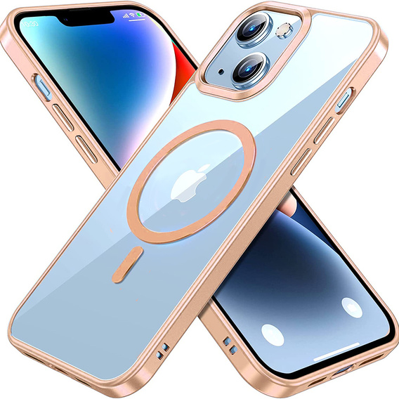 Θήκη για iPhone 14 Plus, ERBORD Hybrid MagSafe Case, χρυσή