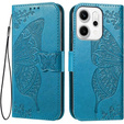 Θήκη πτερύγιο για Oppo Reno 14, Butterfly, πορτοφόλι, μπλε