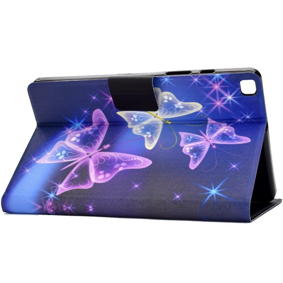 Θήκη για Samsung Galaxy Tab A7 10.4 2020 T500 T505, butterflies, μωβ